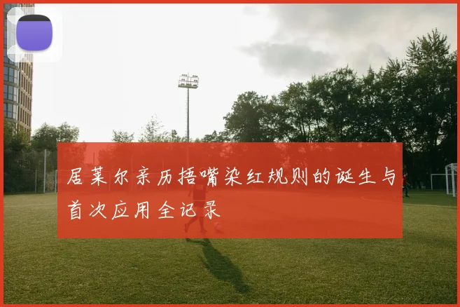 居莱尔亲历捂嘴染红规则的诞生与首次应用全记录